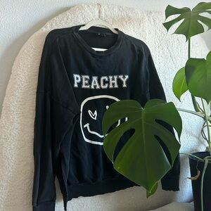 Smiley crewneck in black